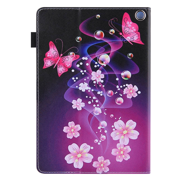 For Amazon Fire Max 11 2023 Colored Drawing Leather Smart Tablet Case(Dual Pink Butterflies) - Amazon by buy2fix | Online Shopping UK | buy2fix