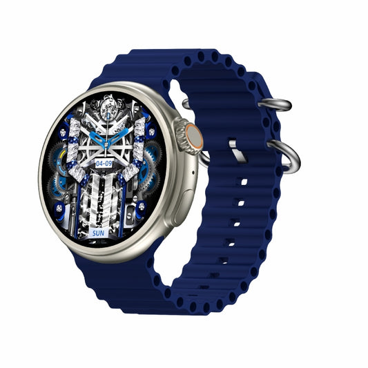 Z78 Ultra 1.52 inch Round Screen HD Smart Watch Supports Heart Rate/Blood Oxygen Monitoring(Blue) by buy2fix