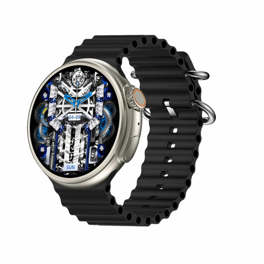 Z78 Ultra 1.52 inch Round Screen HD Smart Watch Supports Heart Rate/Blood Oxygen Monitoring(Black) by buy2fix