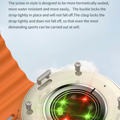 Z78 Ultra 1.52 inch Round Screen HD Smart Watch Supports Heart Rate/Blood Oxygen Monitoring(Black) by buy2fix