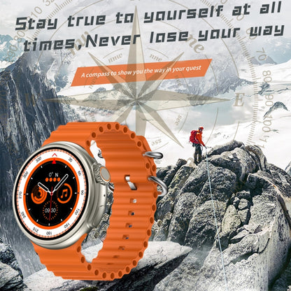 Z78 Ultra 1.52 inch Round Screen HD Smart Watch Supports Heart Rate/Blood Oxygen Monitoring(Orange) by buy2fix