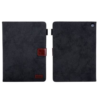 For Amazon Fire Max 11 2023 Cloth Texture Leather Smart Tablet Case(Black) - Amazon by buy2fix | Online Shopping UK | buy2fix