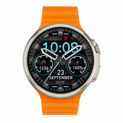 V3 Ultra Max 1.6 inch TFT Round Screen Smart Watch Supports Voice Calls/Blood Oxygen Monitoring(Orange) by buy2fix