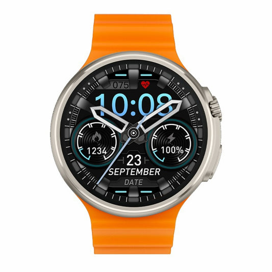 V3 Ultra Max 1.6 inch TFT Round Screen Smart Watch Supports Voice Calls/Blood Oxygen Monitoring(Orange) by buy2fix