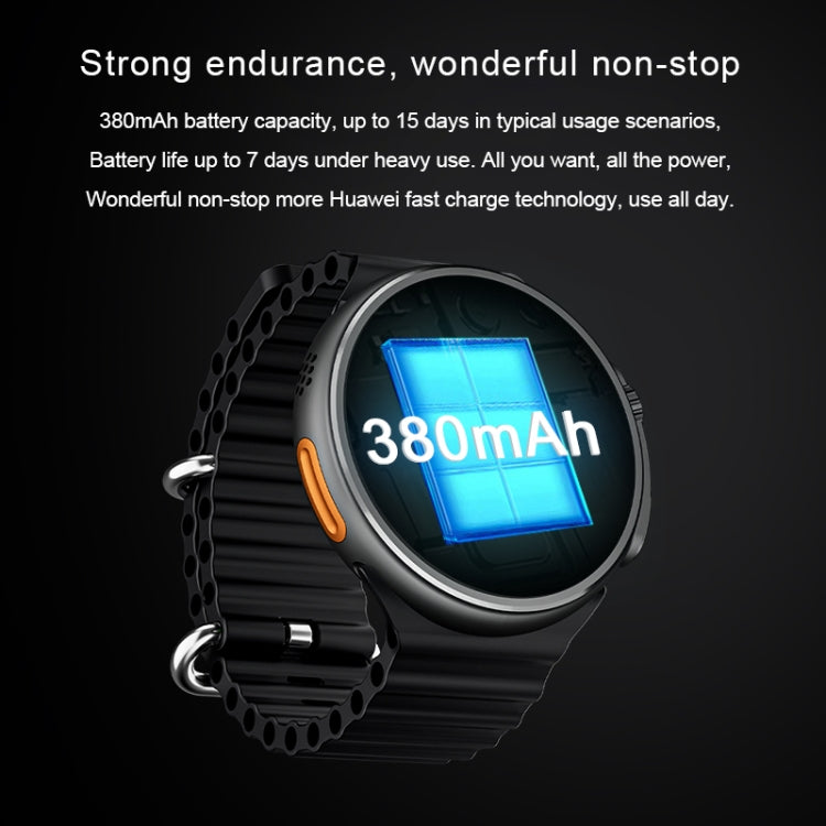 V3 Ultra Max 1.6 inch TFT Round Screen Smart Watch Supports Voice Calls/Blood Oxygen Monitoring(Black) by buy2fix