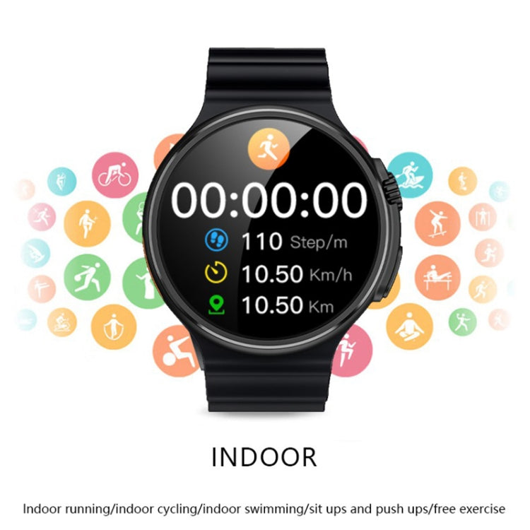 V3 Ultra Max 1.6 inch TFT Round Screen Smart Watch Supports Voice Calls/Blood Oxygen Monitoring(Grey) by buy2fix