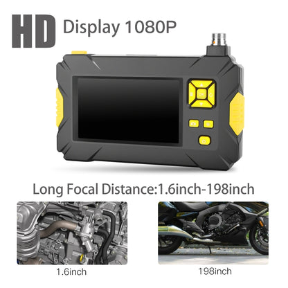 P30 3.9mm 1080P IP68 Waterproof 4.3 inch Screen Single Camera Digital Endoscope, Length:5m Hard Cable(Black) -  by buy2fix | Online Shopping UK | buy2fix