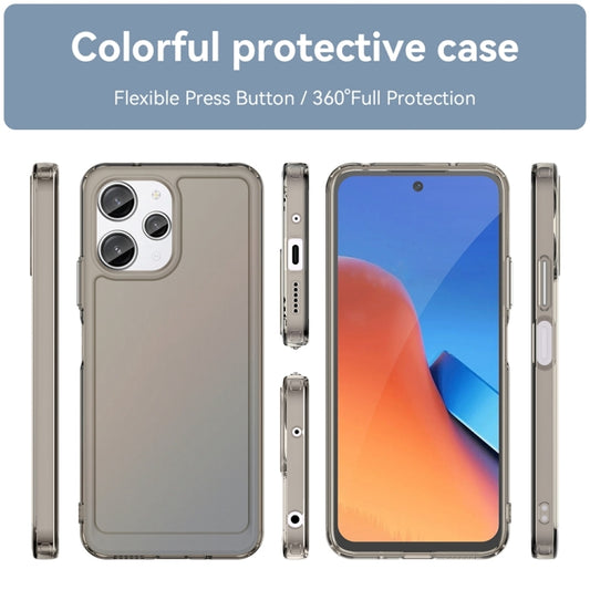 For Xiaomi Redmi 12 Candy Series TPU Phone Case(Transparent Grey) - Xiaomi Cases by buy2fix | Online Shopping UK | buy2fix