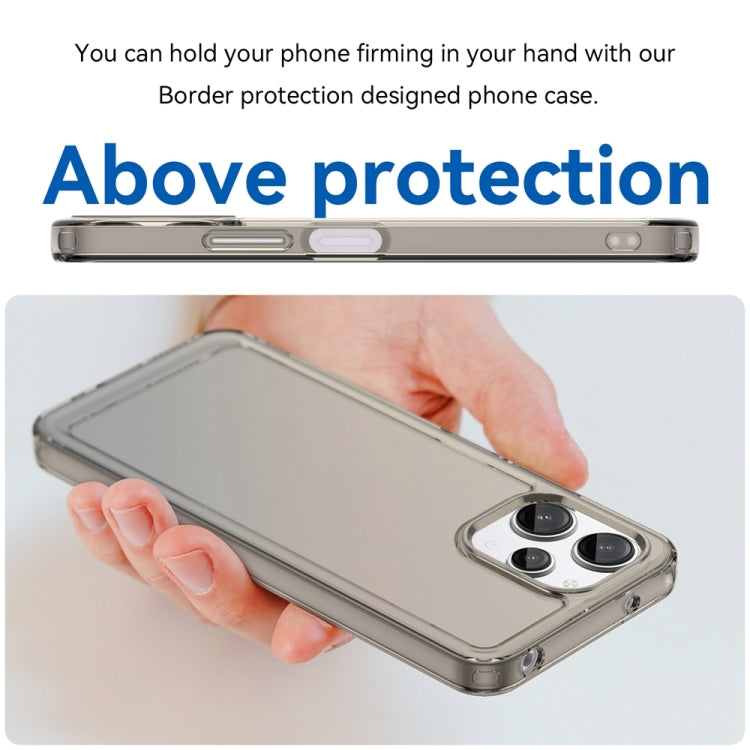 For Xiaomi Redmi 12 Candy Series TPU Phone Case(Transparent Grey) - Xiaomi Cases by buy2fix | Online Shopping UK | buy2fix