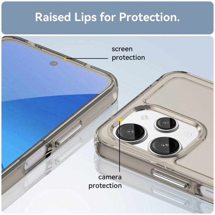 For Xiaomi Redmi 12 Candy Series TPU Phone Case(Transparent Grey) - Xiaomi Cases by buy2fix | Online Shopping UK | buy2fix