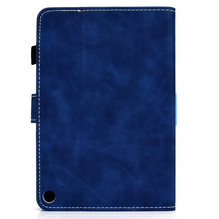 For Amazon Fire Max 11 2023 Cowhide Texture Smart Leather Tablet Case(Blue) - Amazon by buy2fix | Online Shopping UK | buy2fix