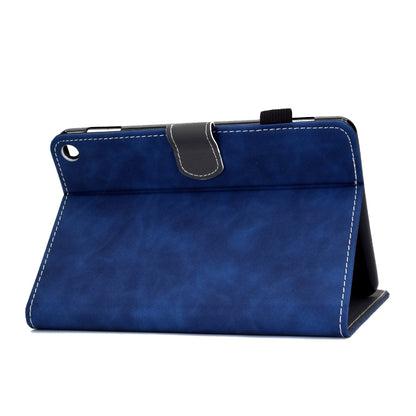 For Amazon Fire Max 11 2023 Cowhide Texture Smart Leather Tablet Case(Blue) - Amazon by buy2fix | Online Shopping UK | buy2fix