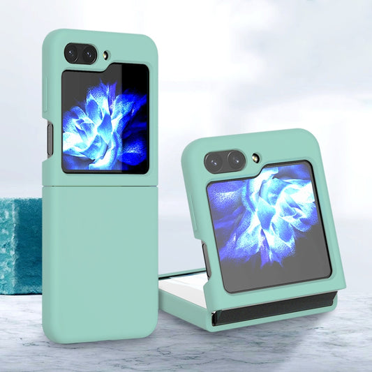 For Samsung Galaxy Z Flip5 Silicone Skin Feel Folding Phone Case(Glacier Blue) - Galaxy Z Flip5 Cases by buy2fix | Online Shopping UK | buy2fix