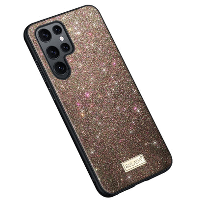 For Samsung Galaxy S23 Ultra 5G SULADA Glittery TPU Hybrid Handmade Leather Phone Case(Colorful) - Galaxy S23 Ultra 5G Cases by SULADA | Online Shopping UK | buy2fix
