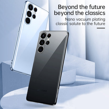 For Samsung Galaxy S23 5G SULADA Shockproof Plating TPU Transparent Phone Case(Purple) by SULADA