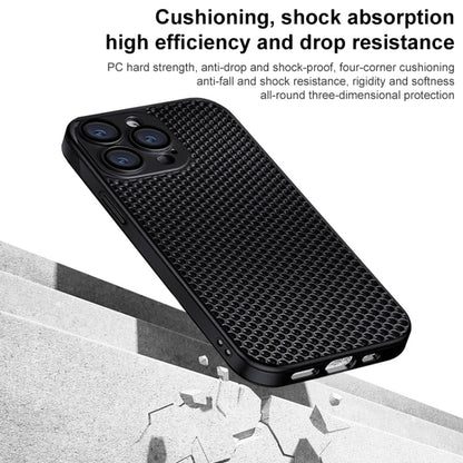 For iPhone 12 Pro Max Honeycomb Radiating PC Phone Case(Orange) - iPhone 12 Pro Max Cases by buy2fix | Online Shopping UK | buy2fix