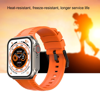 Tire Texture Silicone Watch Band For Apple Watch Ultra 49mm(Midnight Blue) - Watch Bands by buy2fix | Online Shopping UK | buy2fix