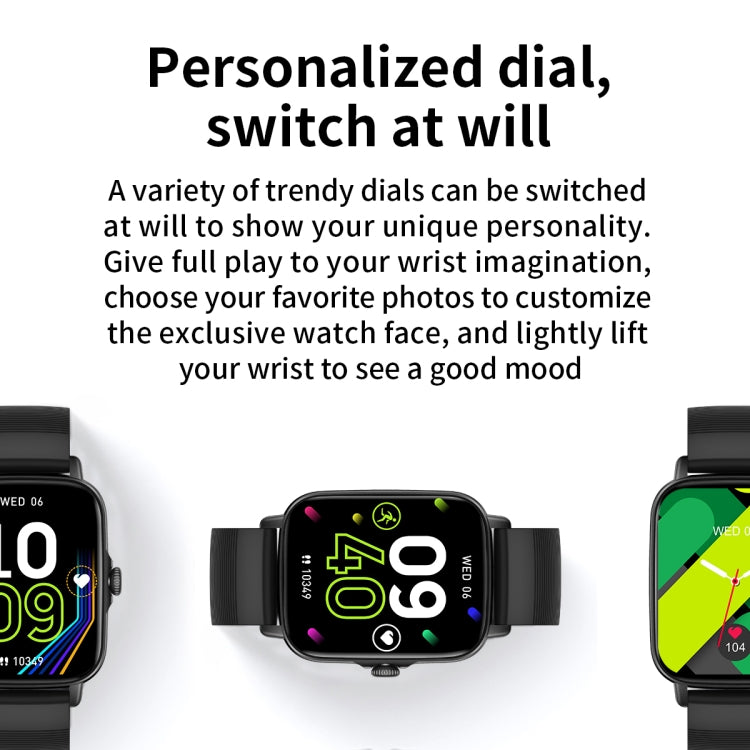 KT59 Pro 1.83 inch IPS Screen Smart Watch Supports Bluetooth Call/Blood Oxygen Monitoring(Black) by buy2fix