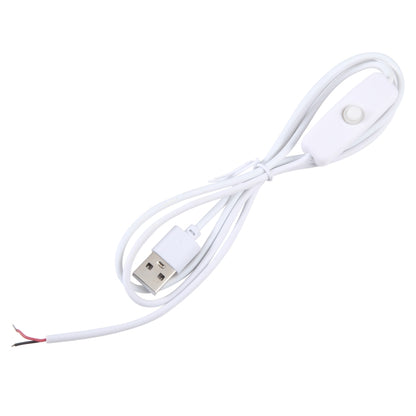 1m USB DC Cable with Switch(White) by buy2fix