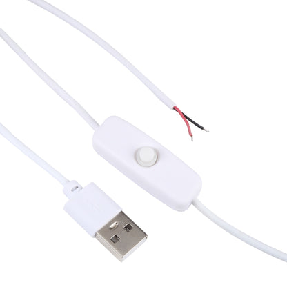1m USB DC Cable with Switch(White) by buy2fix