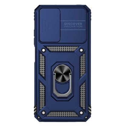 For Xiaomi Redmi Note 11E Sliding Camshield Holder Phone Case(Blue) - Xiaomi Cases by buy2fix | Online Shopping UK | buy2fix