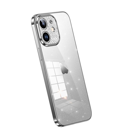 Pour iPhone 11 SULADA Étui de téléphone en TPU transparent pailleté galvanisé (argent)