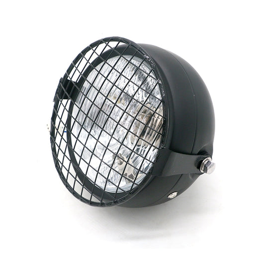 Motorcycle Reticular Retro Lamp LED Headlight Modification Accessories for Halley / Honda CG125 / Suzuki GN125(White) - In Car by buy2fix | Online Shopping UK | buy2fix
