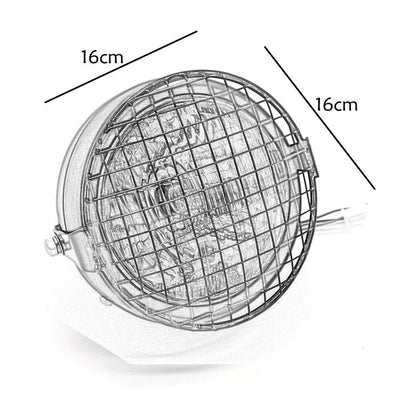 Motorcycle Reticular Retro Lamp LED Headlight Modification Accessories for Halley / Honda CG125 / Suzuki GN125(Yellow) - Headlights by buy2fix | Online Shopping UK | buy2fix