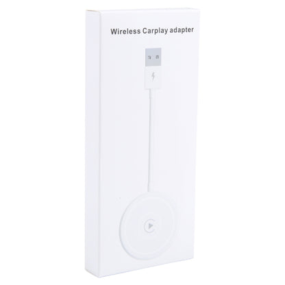 USB + USB-C / Type-C Wired to Wireless Carplay Adapter for iPhone(White) - Bluetooth Adapters by buy2fix | Online Shopping UK | buy2fix