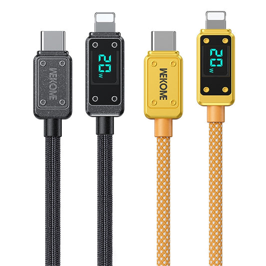 WK WDC-08 PD 20W USB-C/Type-C to 8 Pin Digital Display Data Cable, Length: 1m(Black) - 2 in 1 Cable by WK | Online Shopping UK | buy2fix