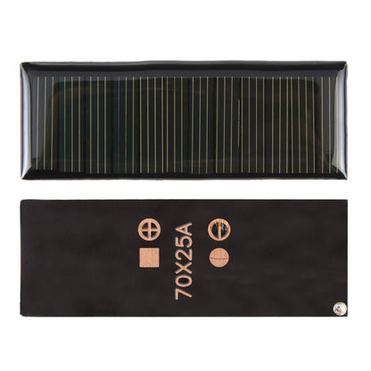 6V 0.2W 60mAh 70 x 25mm DIY Sun Power Battery Solar Panel Module Cell - Solar Panels by buy2fix | Online Shopping UK | buy2fix