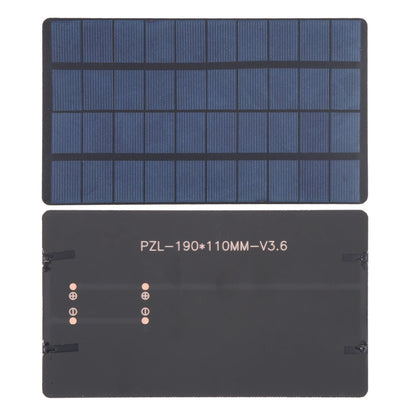 5V 3W 600mAh 190 x 110mm DIY Sun Power Battery Solar Panel Module Cell - Solar Panels by buy2fix | Online Shopping UK | buy2fix