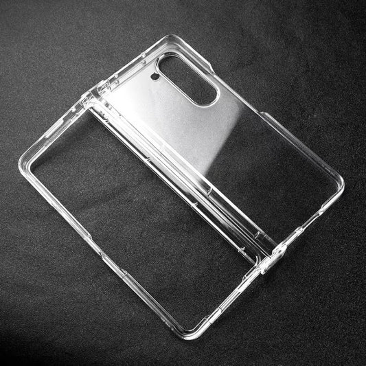 For Samsung Galaxy Z Fold5 3 in 1 PC Transparent Shockproof Protective Phone Case(Transparent) - Galaxy Z Fold5 Cases by buy2fix | Online Shopping UK | buy2fix