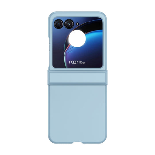 For Motorola Razr 40 Ultra Skin Feel PC Phone Case with Hinge(Sky Blue)