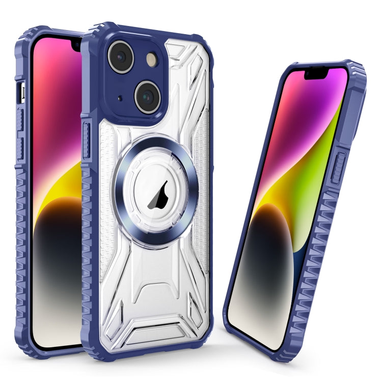 For iPhone 15 Plus CD Texture Magsafe Phone Case(Sapphire) - iPhone 15 Plus Cases by buy2fix | Online Shopping UK | buy2fix