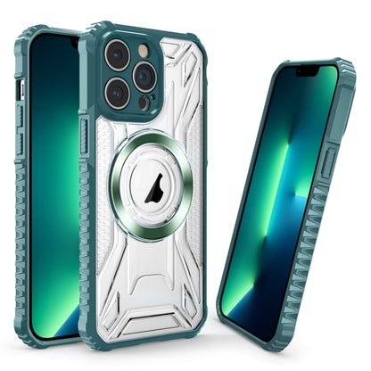 For iPhone 13 Pro CD Texture Magsafe Phone Case(Dark Green) - iPhone 13 Pro Cases by buy2fix | Online Shopping UK | buy2fix