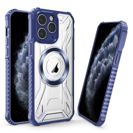 For iPhone 11 Pro Max CD Texture Magsafe Phone Case(Sapphire) - iPhone 11 Pro Max Cases by buy2fix | Online Shopping UK | buy2fix