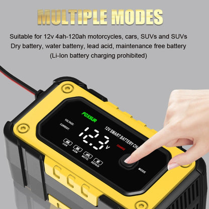 FOXSUR FBC1206E 6A 12V Car / Motorcycle Smart Battery Charger(EU Plug) - Battery Charger by FOXSUR | Online Shopping UK | buy2fix
