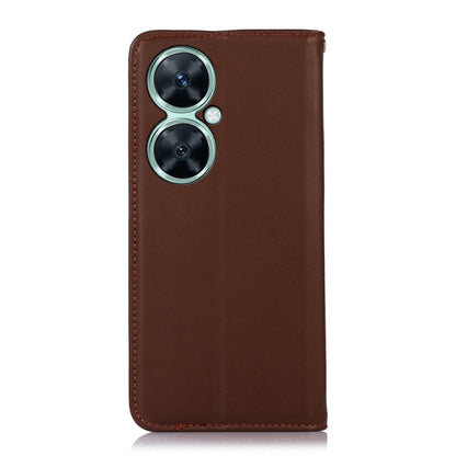 For Huawei Nova 11i / Enjoy 60 Pro KHAZNEH Nappa Top Layer Cowhide Leather Phone Case(Brown) - Huawei Cases by buy2fix | Online Shopping UK | buy2fix