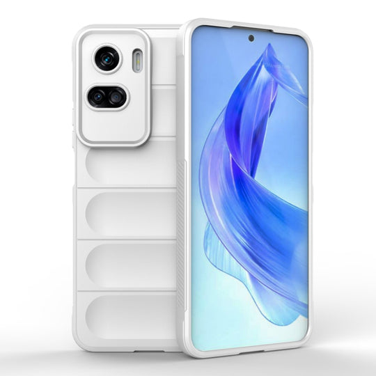 For Honor 90 Lite Magic Shield TPU + Flannel Phone Case(White)