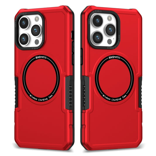 For iPhone 15 Pro Shockproof Armor MagSafe Phone Case(Red) - iPhone 15 Pro Cases by buy2fix | Online Shopping UK | buy2fix