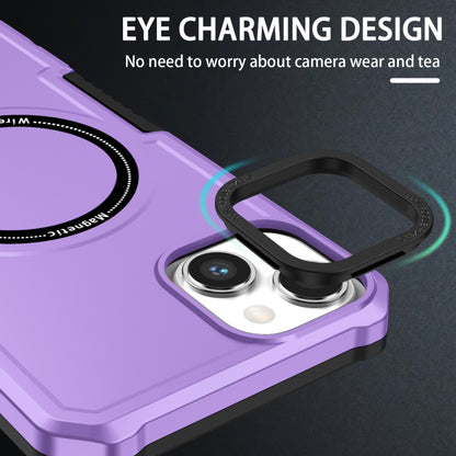 For iPhone 15 Shockproof Armor MagSafe Phone Case(Purple) - iPhone 15 Cases by buy2fix | Online Shopping UK | buy2fix