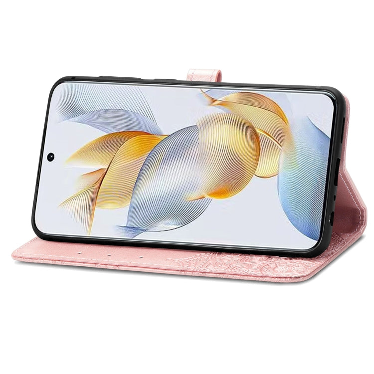 For Honor 90 5G Mandala Flower Embossed Leather Phone Case(Rose Gold) - Honor Cases by buy2fix | Online Shopping UK | buy2fix