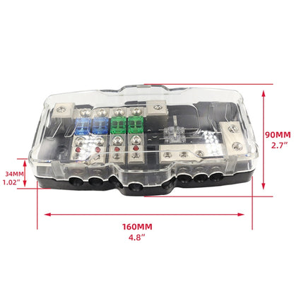 CP-0722 Orvac 0-4 GA 4 Circuit HD Fuse Power Distribution Block Ground Buss with LED Indicator - Fuse by buy2fix | Online Shopping UK | buy2fix