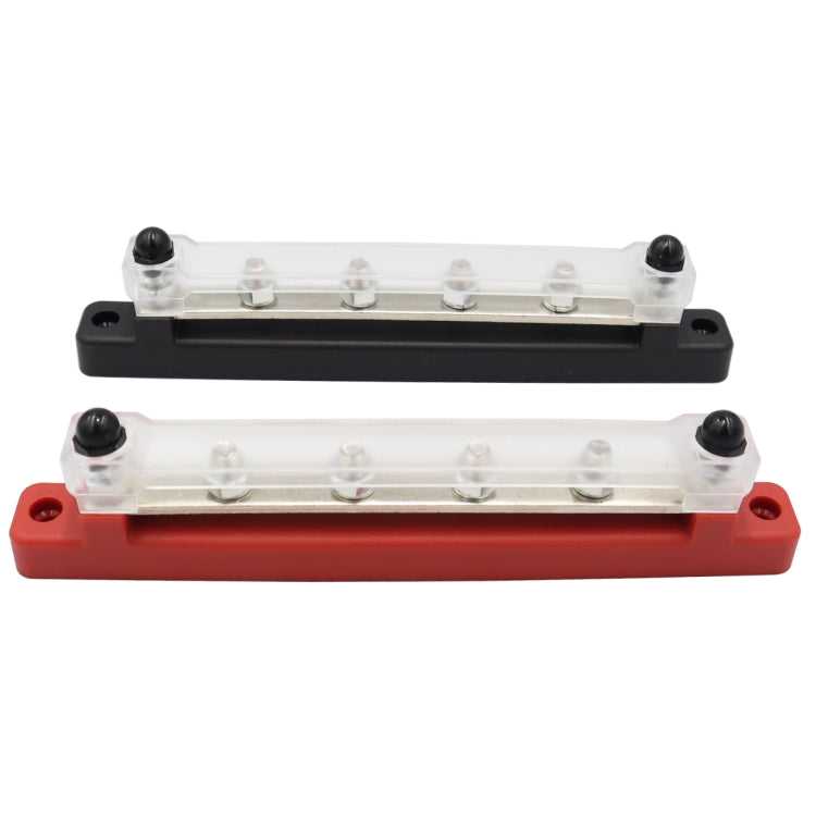 CP-3122 1 Pair 150A 48V RV Yacht Car High Current Single-row 4-way Terminal Busbar - Booster Cable & Clip by buy2fix | Online Shopping UK | buy2fix