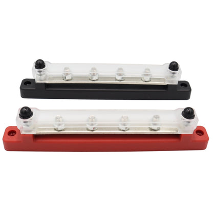 CP-3122 1 Pair 150A 48V RV Yacht Car High Current Single-row 4-way Terminal Busbar - Booster Cable & Clip by buy2fix | Online Shopping UK | buy2fix