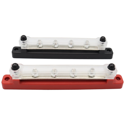 CP-3122 1 Pair 150A 48V RV Yacht Car High Current Single-row 4-way Terminal Busbar - Booster Cable & Clip by buy2fix | Online Shopping UK | buy2fix