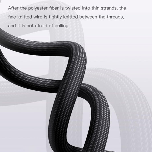 TOTU CB-8-L 12W USB to 8 Pin Transparent Braided Data Cable, Length: 1.5m - Normal Style Cable by TOTUDESIGN | Online Shopping UK | buy2fix