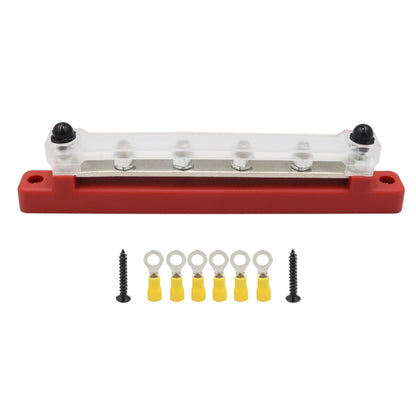 CP-3123 RV Yacht 150A High Current Single-row 4-way Busbar with 6pcs Terminals - Booster Cable & Clip by buy2fix | Online Shopping UK | buy2fix