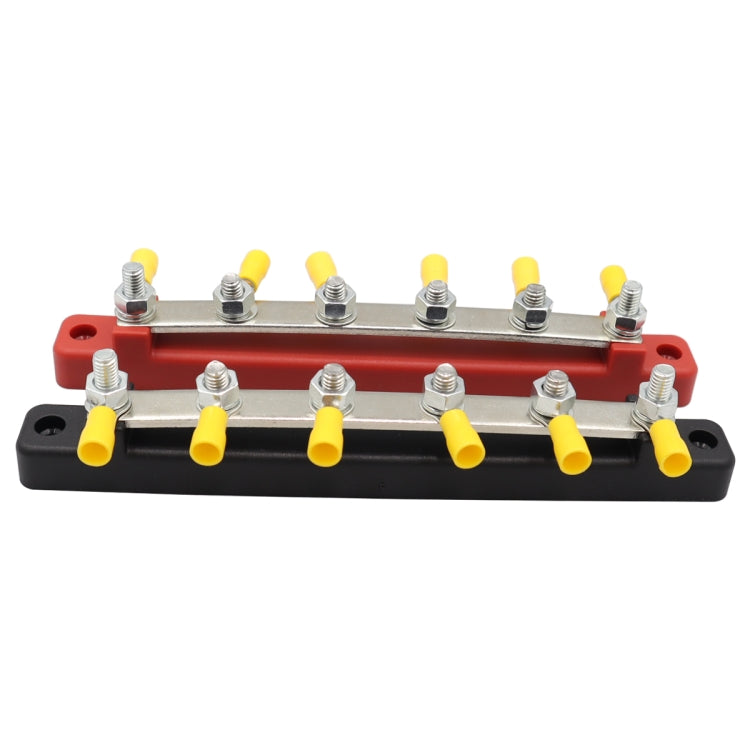 CP-3125 1 Pair RV Yacht 150A High Current Single-row 4-way Busbar with 12pcs Terminals - Booster Cable & Clip by buy2fix | Online Shopping UK | buy2fix